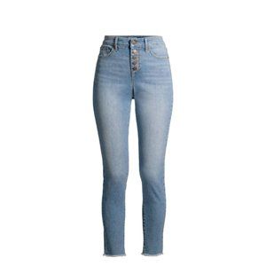 Sofia Vergara Rosa High Rise Frayed Hem Jeans